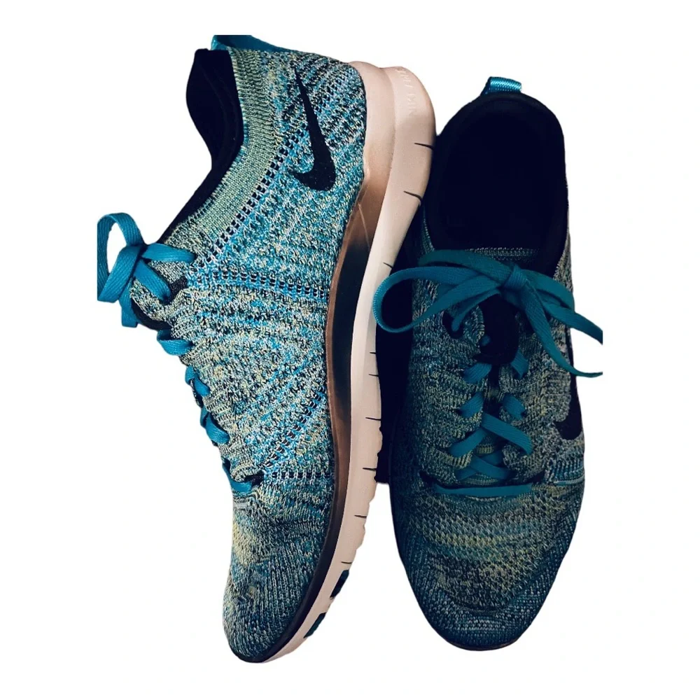 👟 Nike Free TR Flyknit - Blue Lagoon / Glacier Blue (Size 8.5)